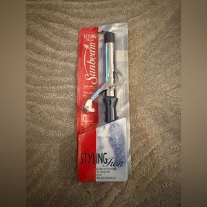 Sunbeam Styling Iron with Cool Blue Handle